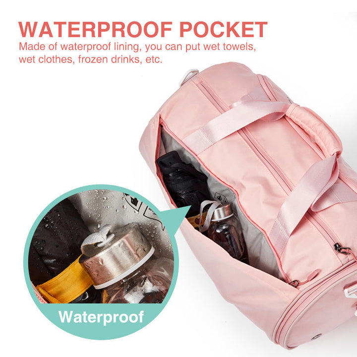 Lisslune | Versatile waterproof duffel bag with separate shoe compartment - A must for travel and gym