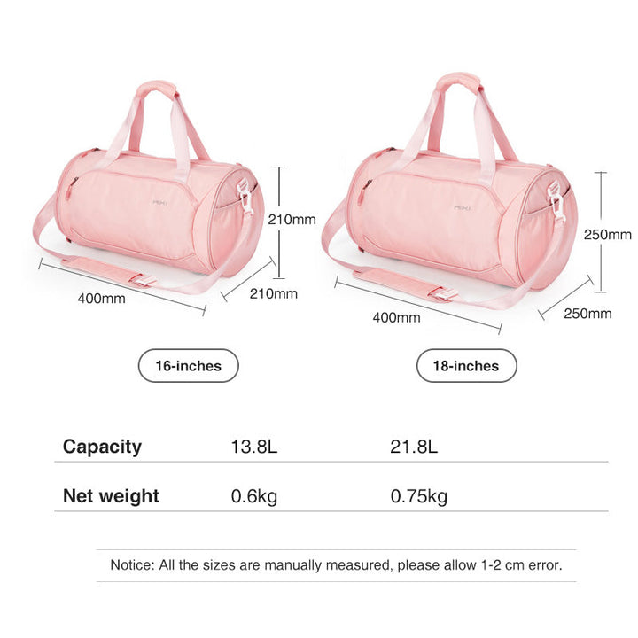 Lisslune | Versatile waterproof duffel bag with separate shoe compartment - A must for travel and gym