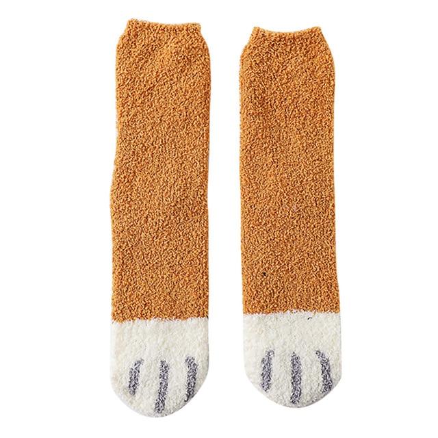 Lisslune | Padded Cat Winter Socks (Size 38-44)