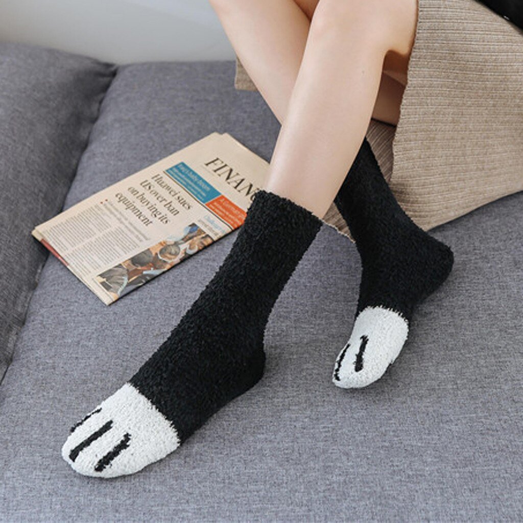 Lisslune | Padded Cat Winter Socks (Size 38-44)