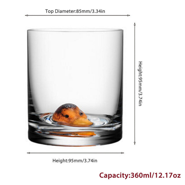 Lisslune | 3D Animal Ultra Clear Unique Wine Glass