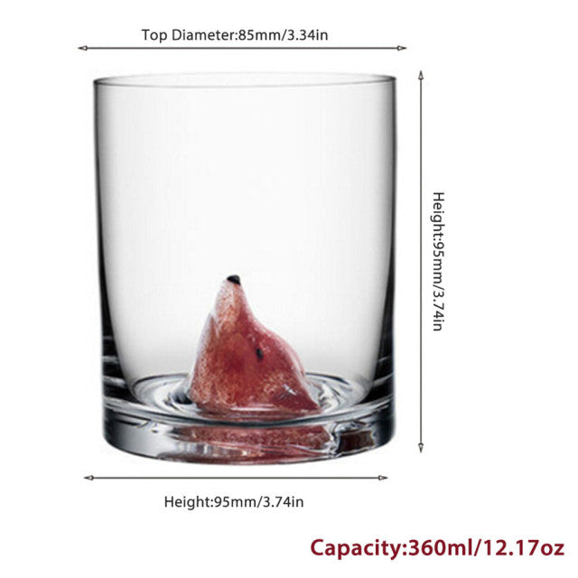 Lisslune | 3D Animal Ultra Clear Unique Wine Glass