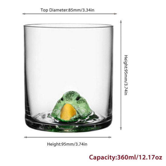 Lisslune | 3D Animal Ultra Clear Unique Wine Glass