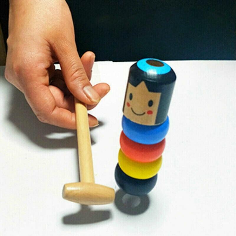 Lisslune | Bouncing Magnetic Doll Daruma Wooden Toy