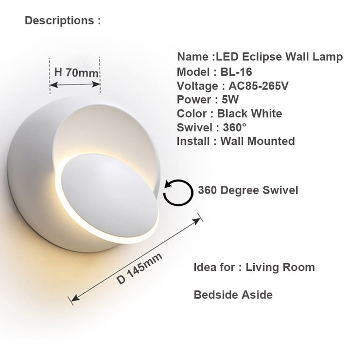 Lisslune | LED Wall Light 360
