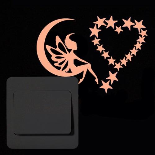 Lisslune | Glowing Cartoon Wall Stickers for the Light Switch
