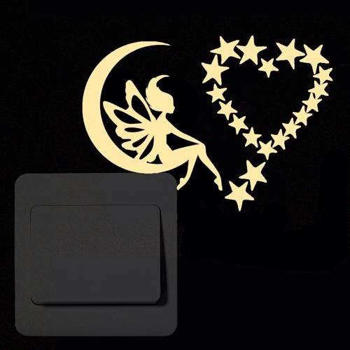 Lisslune | Glowing Cartoon Wall Stickers for the Light Switch