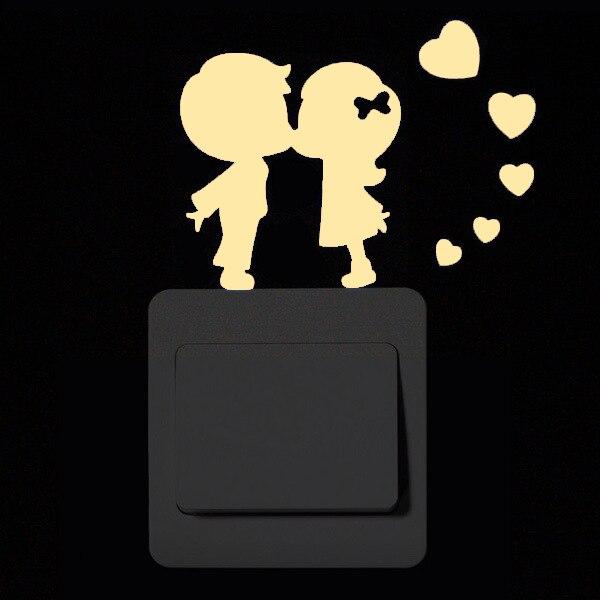 Lisslune | Glowing Cartoon Wall Stickers for the Light Switch
