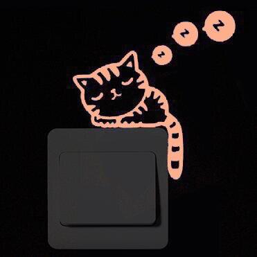 Lisslune | Glowing Cartoon Wall Stickers for the Light Switch