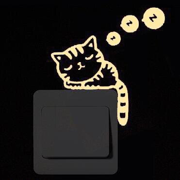 Lisslune | Glowing Cartoon Wall Stickers for the Light Switch