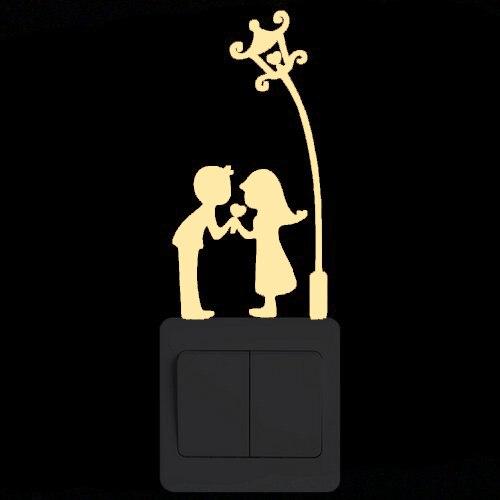 Lisslune | Glowing Cartoon Wall Stickers for the Light Switch