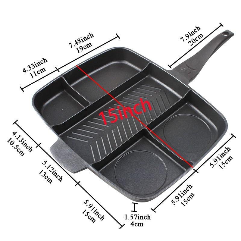 Lisslune | 5in1 Non-Stick Multi Grill Pan