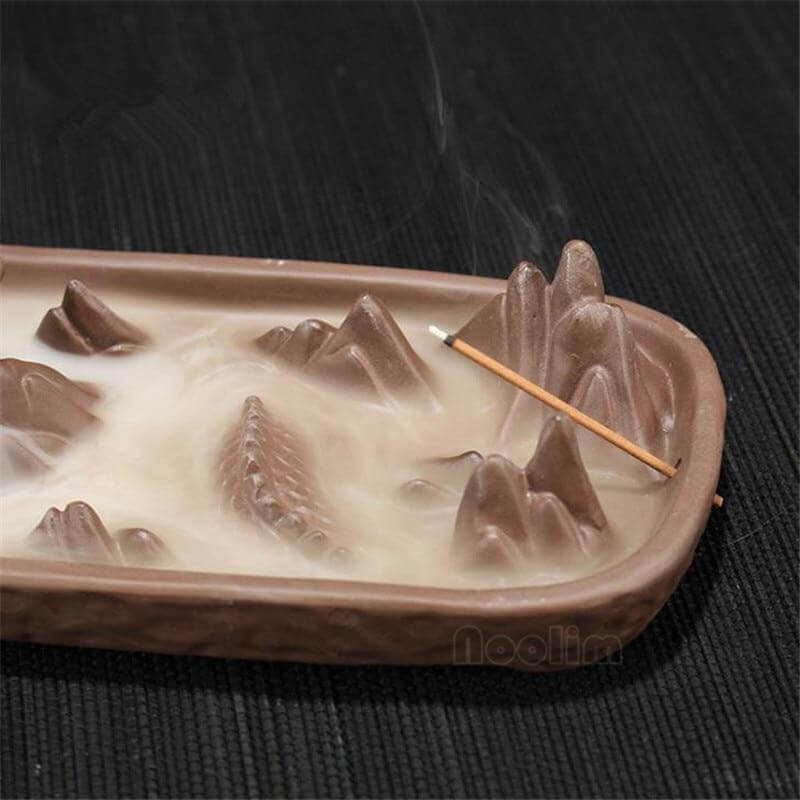 Lisslune | Ceramic Dragon Censer  Smoke Backflow Incense Burner