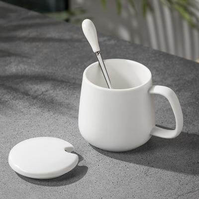 Lisslune | Elegant Marble Ceramic Coffee Mug Gift Set