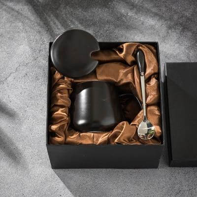 Lisslune | Elegant Marble Ceramic Coffee Mug Gift Set