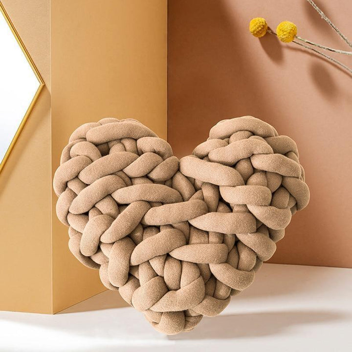 Lisslune | Valentine's Day Heart Chunky Knit Pillow
