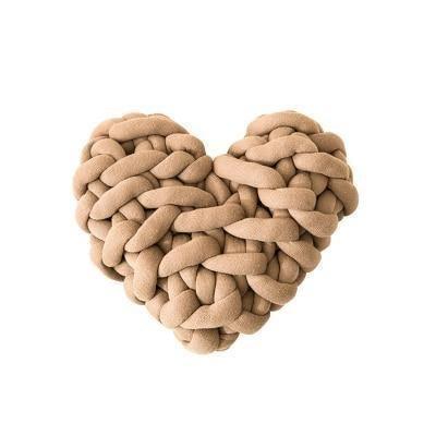 Lisslune | LoveTwist - Heart-shaped knitted cushion