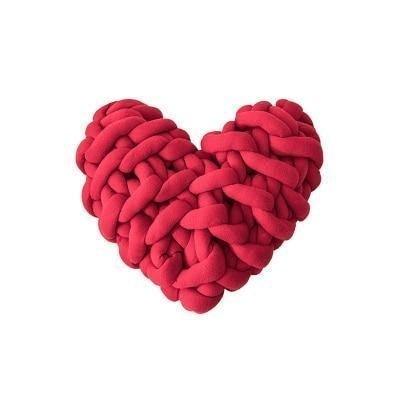 Lisslune | LoveTwist - Heart-shaped knitted cushion