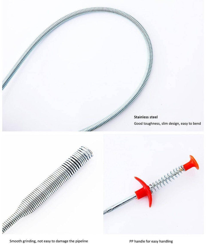 Lisslune | Elastic Clog Remover Drain Cleaning Stick Tool