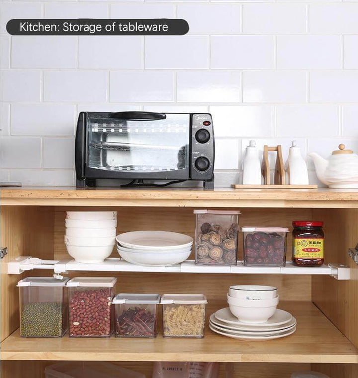 Lisslune | No-Drill Adjustable Kitchen Cabinet Organizer Rack