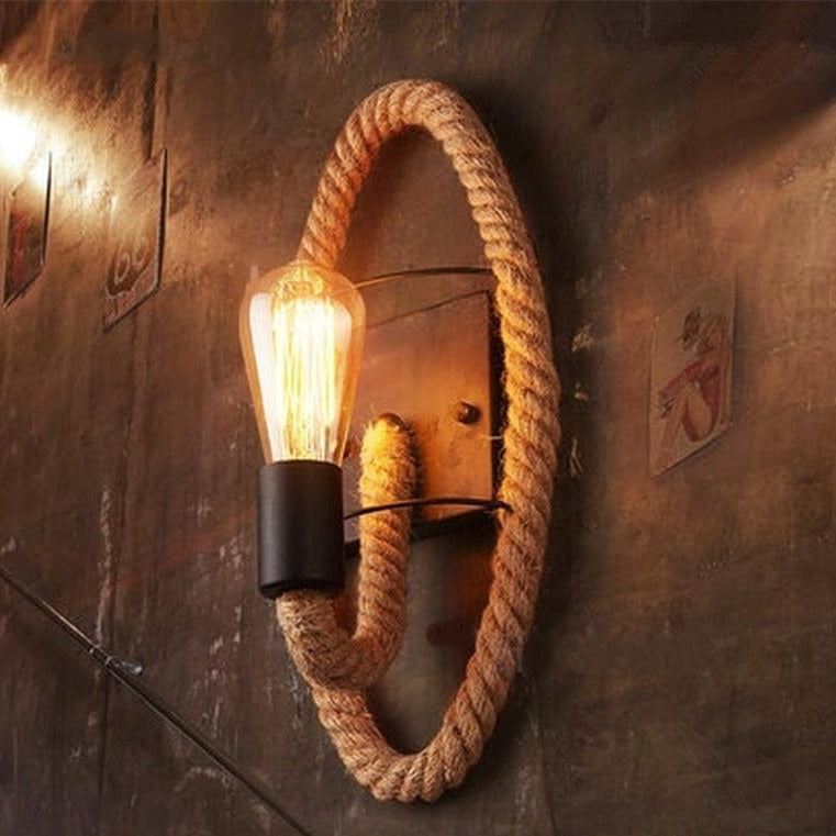 Lisslune | RetroGlow Wall Light – Stylish Vintage Design with Unique Round Frame