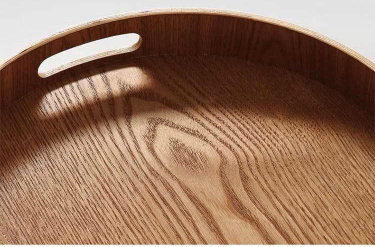 Lisslune | Slim, round serving trays made of wood