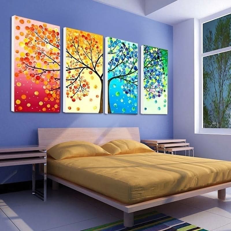 Lisslune | Tree of Life Four Seasons Canvas Wall Art