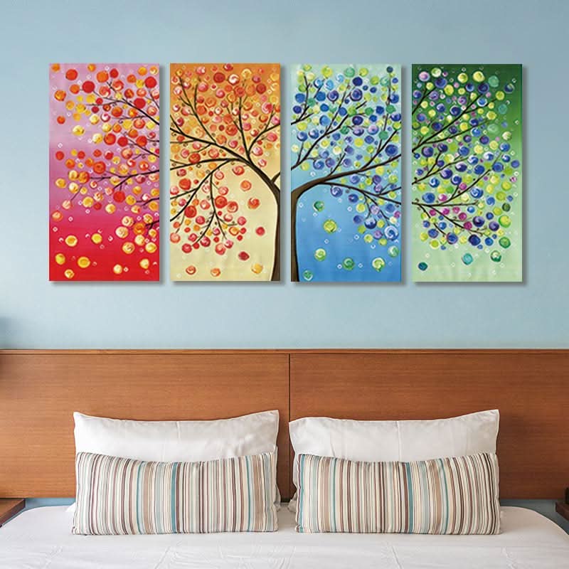 Lisslune | Tree of Life Four Seasons Canvas Wall Art