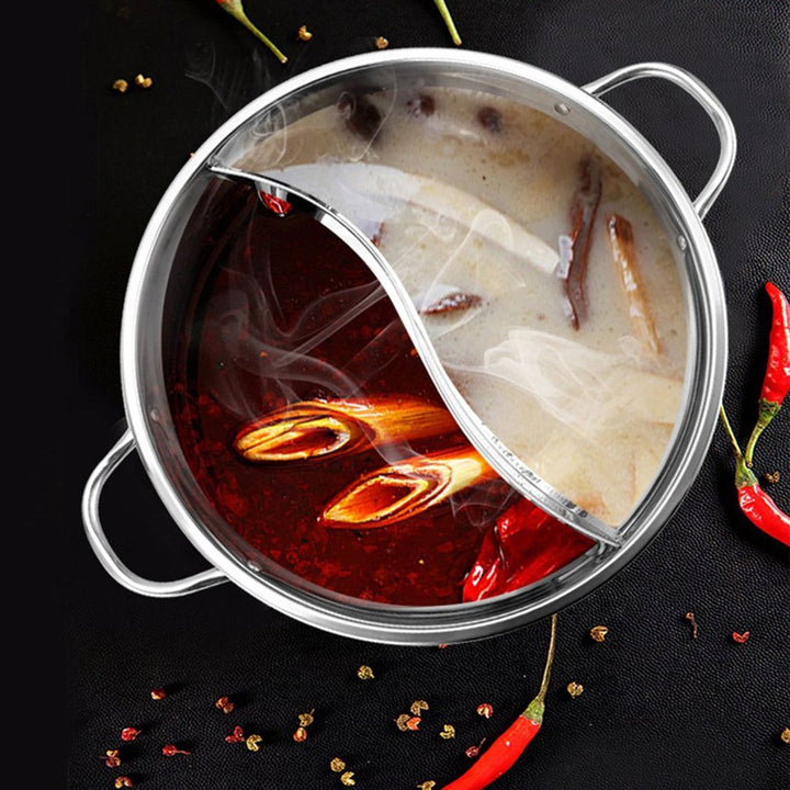 Lisslune | Hot Pot Twin Split Stainless Steel Pan