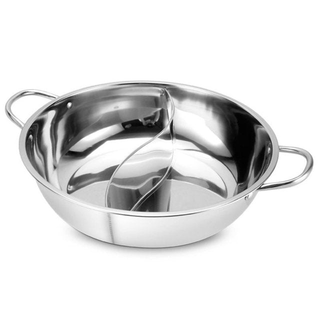 Lisslune | Hot Pot Twin Split Stainless Steel Pan