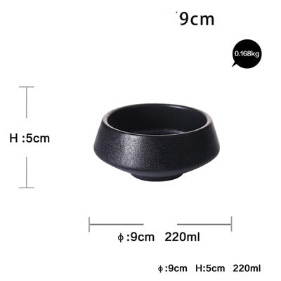 Lisslune | Elegant Matte Black Snack Bowl