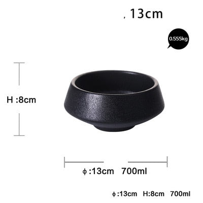Lisslune | Elegant Matte Black Snack Bowl
