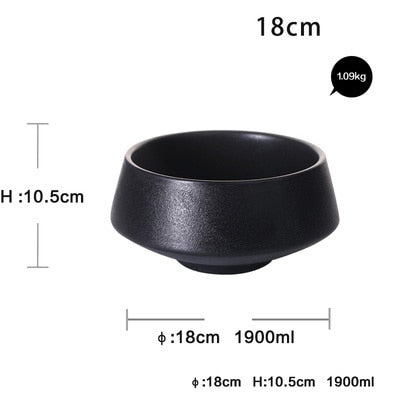 Lisslune | Elegant Matte Black Snack Bowl
