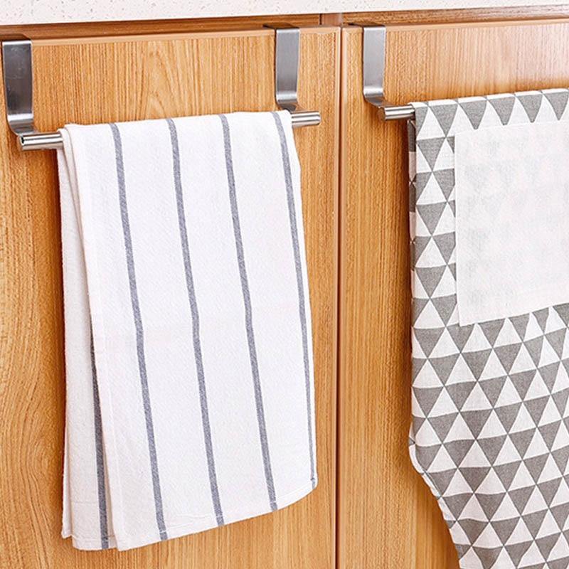 Lisslune | Towel holder made of stainless steel for cabinet doors