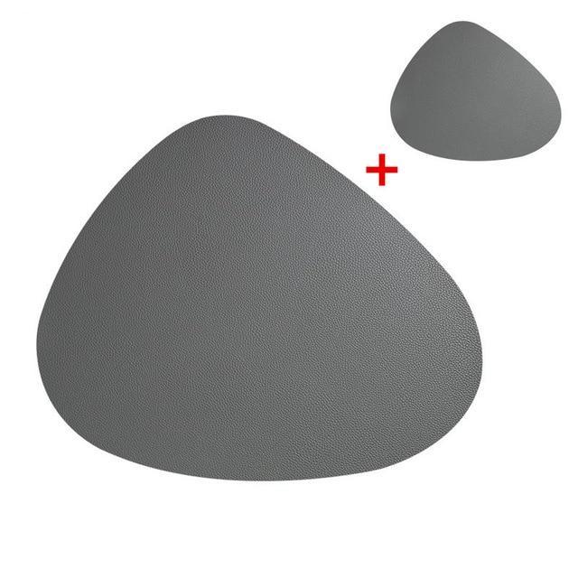 Lisslune | Leather placemat & coaster set