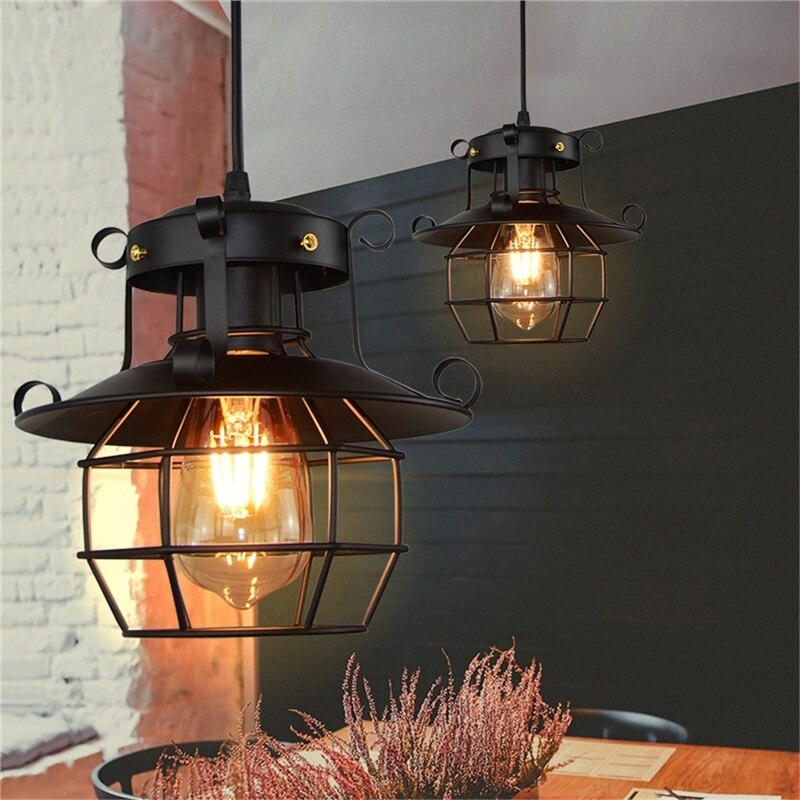 Lisslune | Retro Antique Industrial Loft Ceiling Lamp
