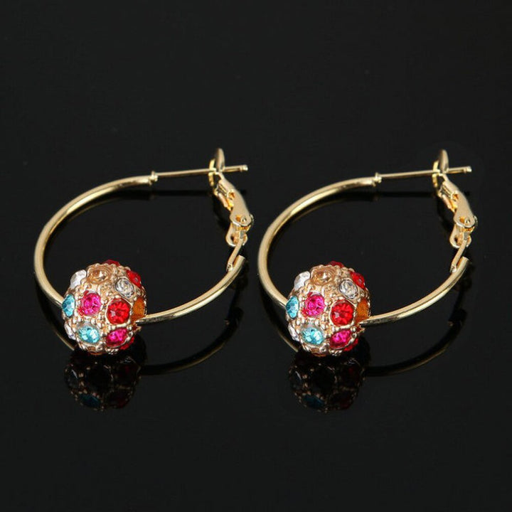 Skorter | Fashion Austrian Crystal Ball Gold/Silver Earrings