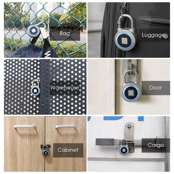 Lisslune | Smarter Theft Protection Fingerprint Keyless Padlock