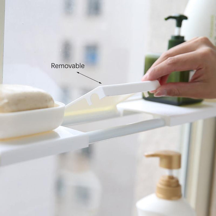 Lisslune | No-Drill Adjustable Kitchen Cabinet Organizer Rack