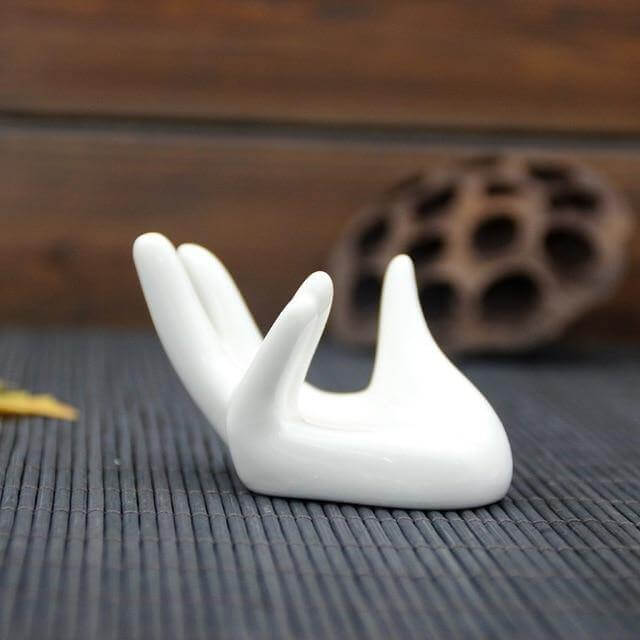 Lisslune | Hand Shape Ceramic Egg Cup Holder