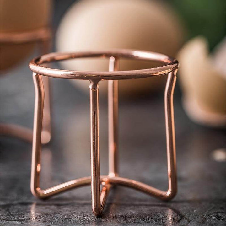 Lisslune | 3pcs Elegant Metal Egg Holder