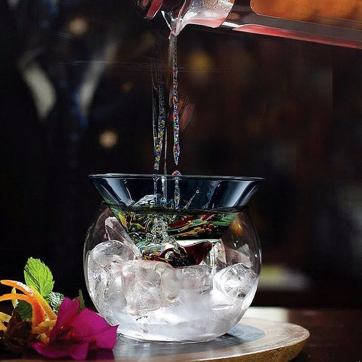 Lisslune | Crystal Iced Cone Cocktail Glass