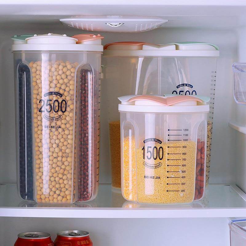 Lisslune | Kitchen Transparent Flower Sealed Storage Tank