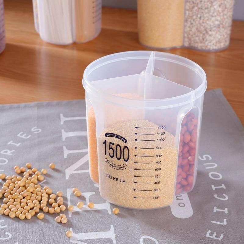 Lisslune | Kitchen Transparent Flower Sealed Storage Tank