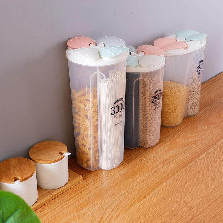 Lisslune | Kitchen Transparent Flower Sealed Storage Tank