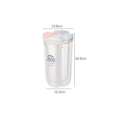 Lisslune | Kitchen Transparent Flower Sealed Storage Tank