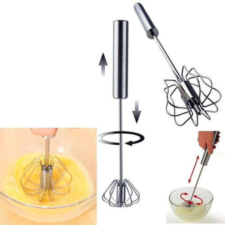 Lisslune | Stainless Steel Semi-Automatic Whisk