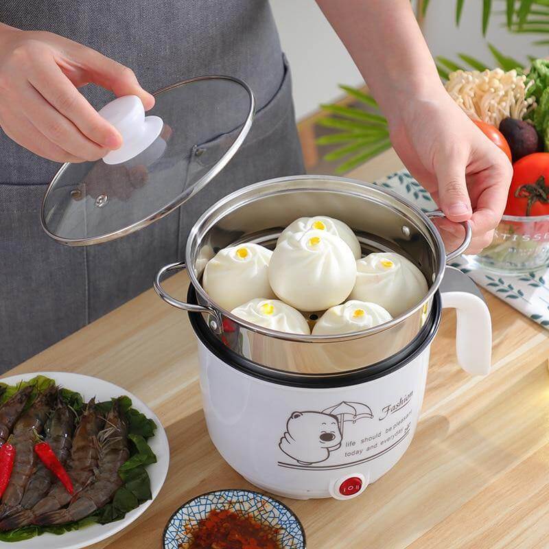 Lisslune | Mini Electric Double Layer Hot Pot Rice Cooker