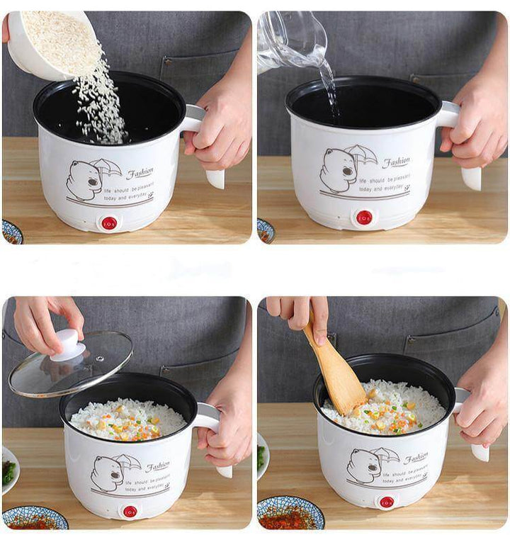Lisslune | Mini Electric Double Layer Hot Pot Rice Cooker