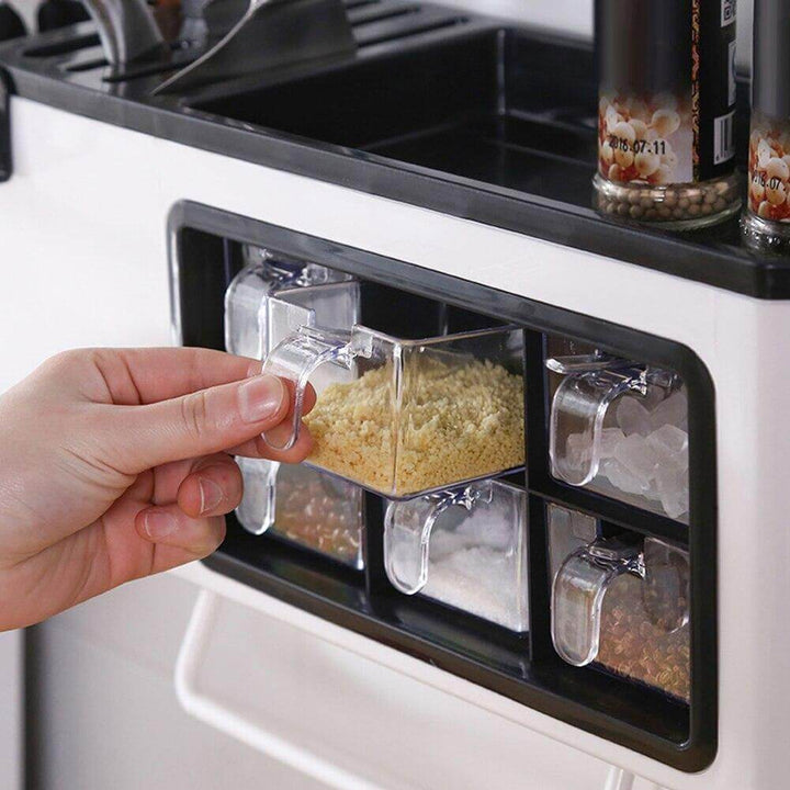 Lisslune | Multipurpose Useful Shelf Seasoning Storage Organizer with Phone Holder